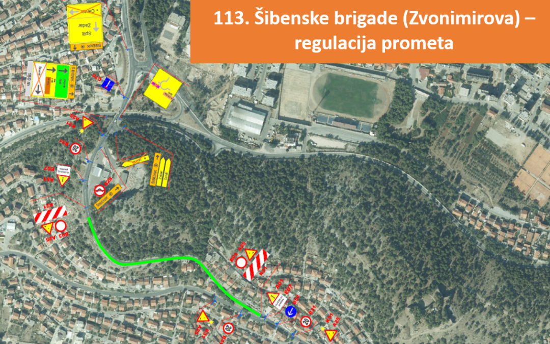 16.9.| Regulacija prometa tijekom izvođenja radova u Zvonimirovoj ulici – faza 1