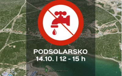 PODSOLARSKO – prekid isporuke vode 14.10.2019.