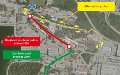 Mandalina – prometnica od UPOV-a Šibenik do tzv. Mandalinskog rotora završena i otvorena za sav promet