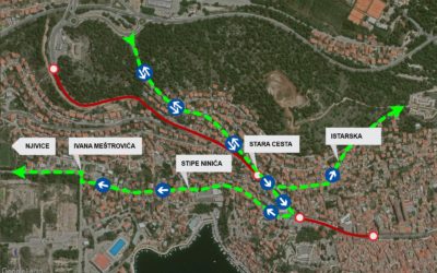 Od ponedjeljka, 20. siječnja nova prometna regulacija na dionici od Stare ceste prema Domu zdravlja