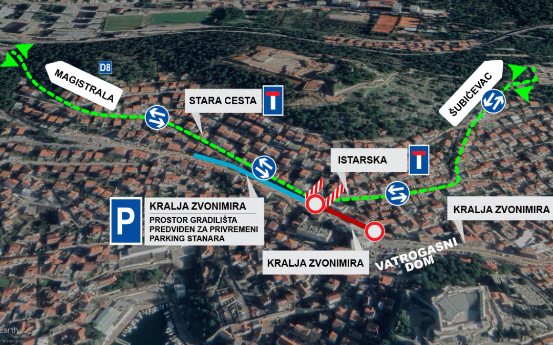 Od ponedjeljka, 16. ožujka za promet se zatvara spoj Stare ceste i Istarske ulice