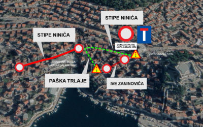 Završetkom rekonstrukcije mreže u Ulici Paška Trlaje radovi se nastavljaju u Ulici Ive Zaninovića, od četvrtka semafori reguliraju promet Ulicom Stipe Ninića do sv. Nedjeljice